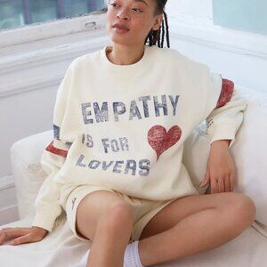 empathy is for lovers The Mayfair Group  Sweatshirt NWT S/M